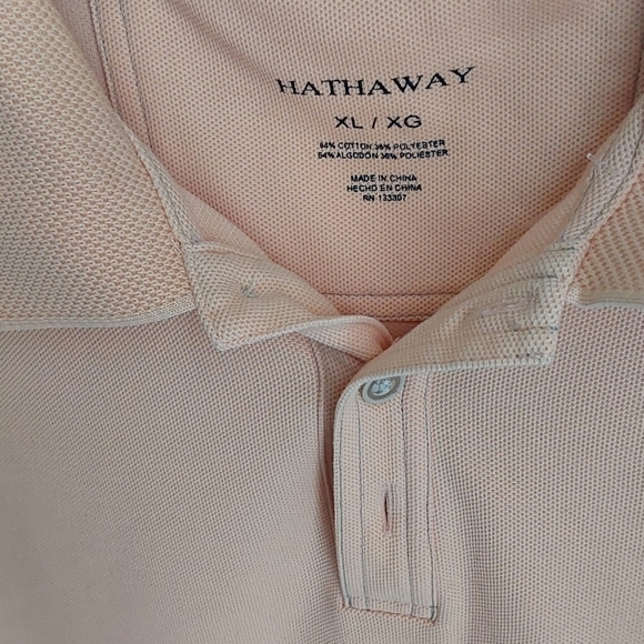 HATHAWAY MEN'S POLO GOLF SHIRT SIZE XL - Picture 2 of 7